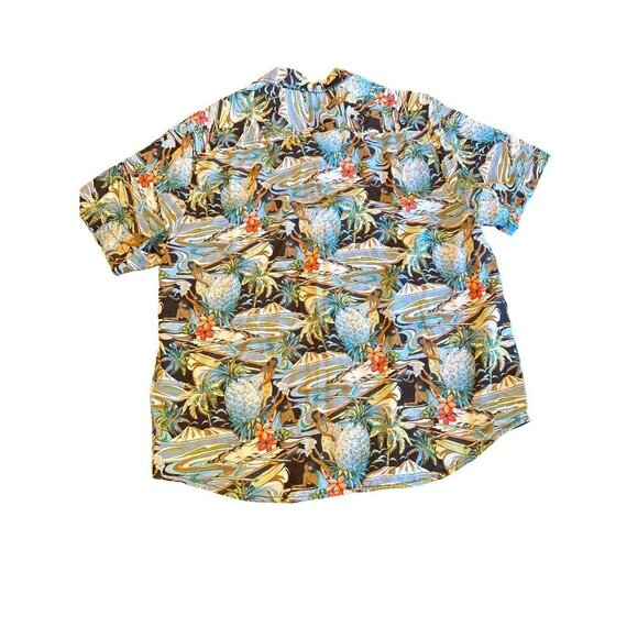 Tommy Bahama Hawaiian Hula Girl Shirt L Tencel/Polyester Size Large - Picture 1 of 7